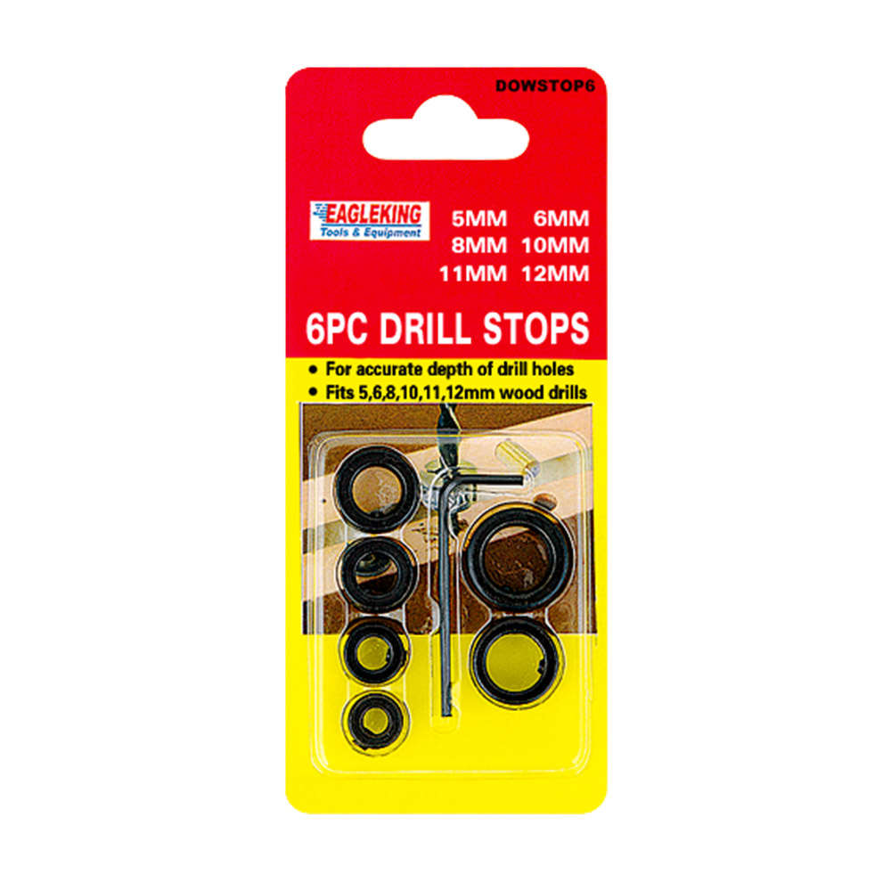 6pc Drill Stops